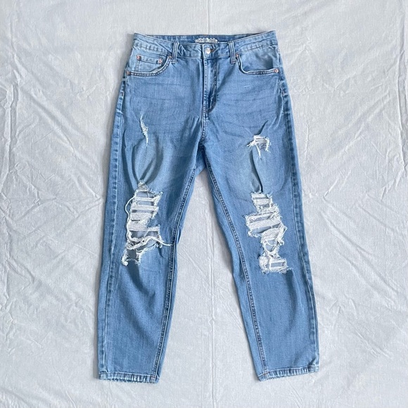 Wild Fable High Rise Distressed Mom Jean - 12/31 - Picture 2 of 8